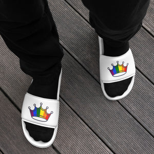 Rainbow Crown Men’s Slides