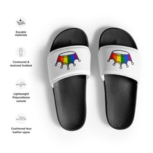 Load image into Gallery viewer, Rainbow Crown Men’s Slides