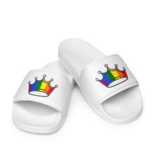 Load image into Gallery viewer, Rainbow Crown Men’s Slides