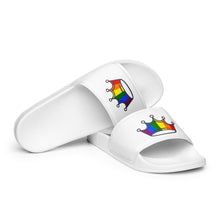 Load image into Gallery viewer, Rainbow Crown Men’s Slides