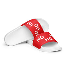 Load image into Gallery viewer, HO HO HO Red Men’s Slides