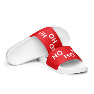 HO HO HO Red Men’s Slides