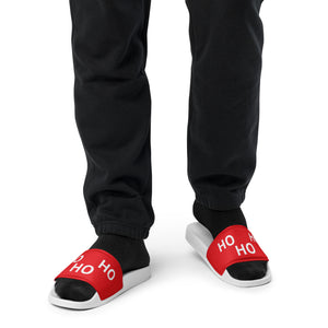 HO HO HO Red Men’s Slides