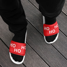 Load image into Gallery viewer, HO HO HO Red Men’s Slides