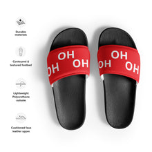 Load image into Gallery viewer, HO HO HO Red Men’s Slides