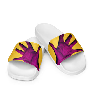 Purple Awareness Hands Men’s Slides