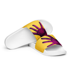 Purple Awareness Hands Men’s Slides