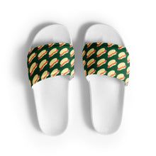 Load image into Gallery viewer, Hot Dogs Dark Green Men’s Slides