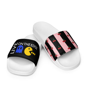 Live On The Edge Cherries Men’s Slides