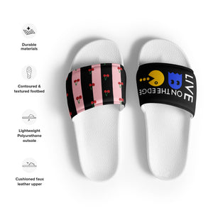 Live On The Edge Cherries Men’s Slides