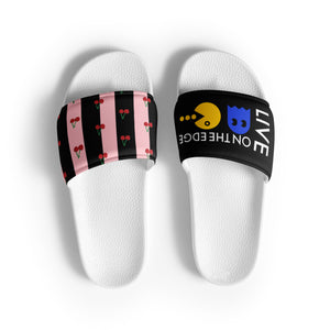 Live On The Edge Cherries Men’s Slides