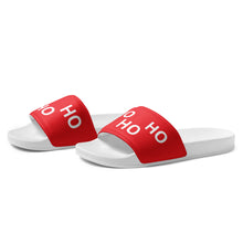 Load image into Gallery viewer, HO HO HO Red Men’s Slides