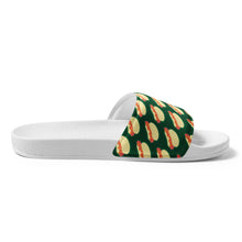 Load image into Gallery viewer, Hot Dogs Dark Green Men’s Slides