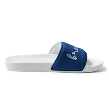 Load image into Gallery viewer, Don&#39;t Forget to Breath Navy Men’s Slides