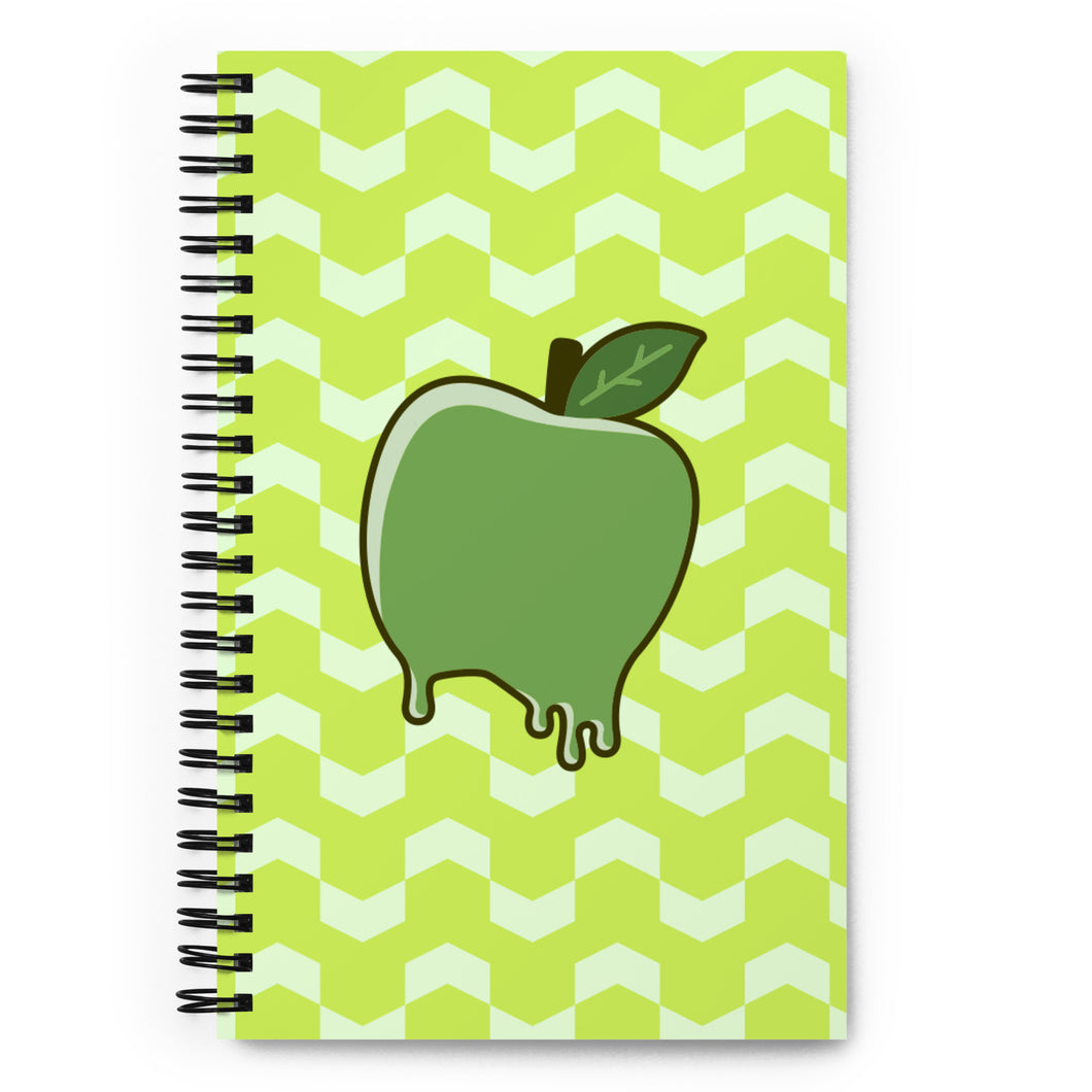 Melting Apple Green Spiral Notebook