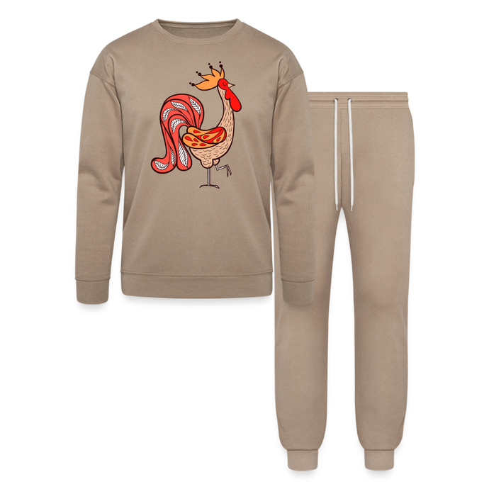 King Rooster Lounge Wear Set - tan