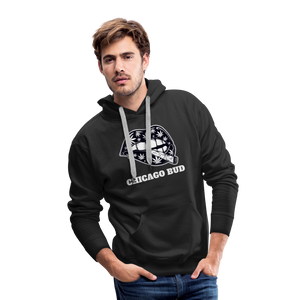 Canna Lips 4 Leaf Sleeve Print Masculine Cut Premium Hoodie - black