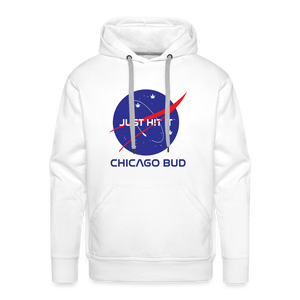 Chicago Bud Space Masculine Cut Premium Hoodie - white