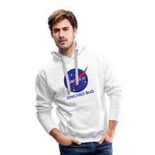 Load image into Gallery viewer, Chicago Bud Space Masculine Cut Premium Hoodie - white