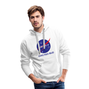 Chicago Bud Space Masculine Cut Premium Hoodie - white