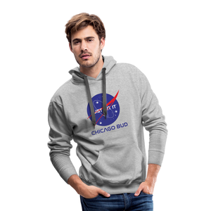 Chicago Bud Space Masculine Cut Premium Hoodie - heather grey