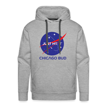 Load image into Gallery viewer, Chicago Bud Space Masculine Cut Premium Hoodie - heather grey