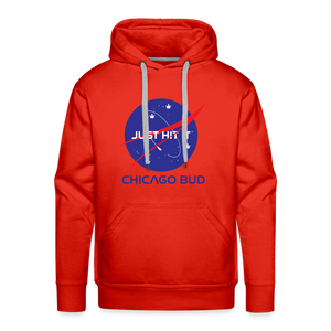 Chicago Bud Space Masculine Cut Premium Hoodie - red