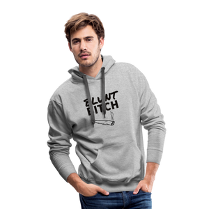 Blunt Bitch Masculine Cut Premium Hoodie - heather grey