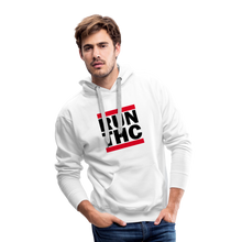 Load image into Gallery viewer, Run THC Masculine Cut Premium Hoodie - white