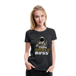 Space Bpss Feminine Cut Premium Tee - black