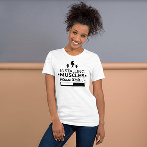 Intstaling Muscles Unisex Tee