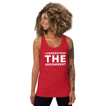 Load image into Gallery viewer, I Understood The Assignment Unisex Tank Top