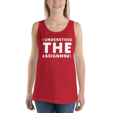 Load image into Gallery viewer, I Understood The Assignment Unisex Tank Top