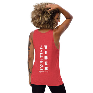 Positive Vibes [Back Print] Unisex Tank Top