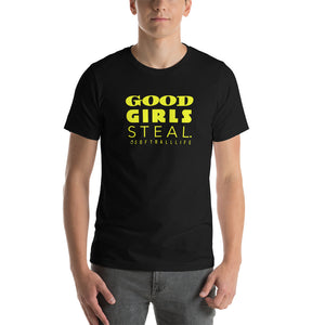 Good Girls Steal Softball Life Unisex Tee