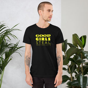 Good Girls Steal Softball Life Unisex Tee