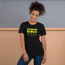 Load image into Gallery viewer, Good Girls Steal Softball Life Unisex Tee