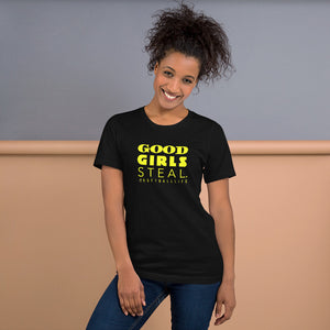 Good Girls Steal Softball Life Unisex Tee