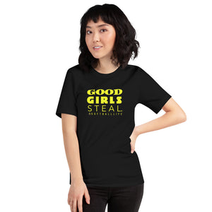 Good Girls Steal Softball Life Unisex Tee