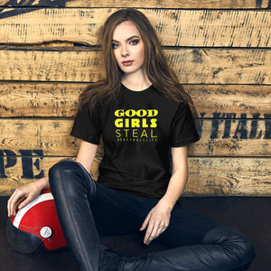 Good Girls Steal Softball Life Unisex Tee