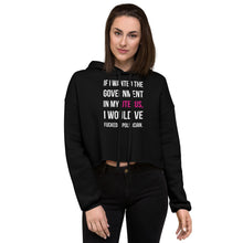 Load image into Gallery viewer, Govt In My Uterus Crop Hoodie