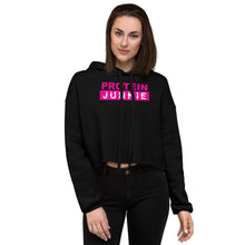 Load image into Gallery viewer, Protein Junkie Crop Hoodie