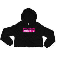 Load image into Gallery viewer, Protein Junkie Crop Hoodie