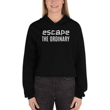 Load image into Gallery viewer, Escape The Ordinary Crop Hoodie