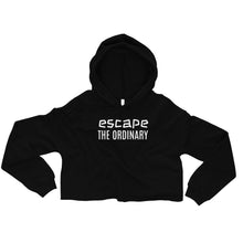 Load image into Gallery viewer, Escape The Ordinary Crop Hoodie