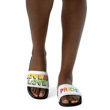 Load image into Gallery viewer, Love Is Love Pride Women&#39;s Slides