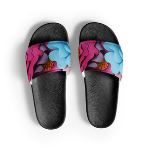 Deep Floral Women's Slides