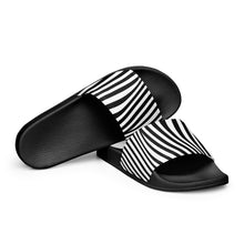 Load image into Gallery viewer, Zebra Striped Women&#39;s Slides