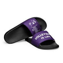 Load image into Gallery viewer, Volleyball Is Life Purple Women&#39;s Slides