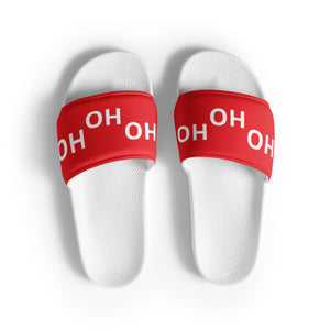 HO HO HO Red Women's Slides